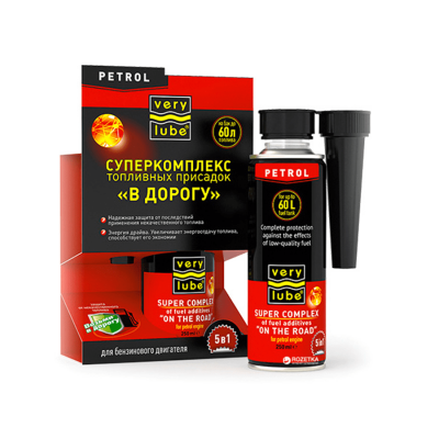 Phụ gia xăng "5 in 1" VERYLUBE Super complex of fuel additives "ON THE ROAD"
