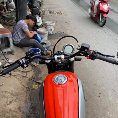 Ghi Đông Xe Ducati Scrambler made by Tự Thanh Đa