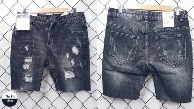 Cách tạo quần short jean rách từ những chiếc quần jean thường