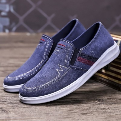 Giày lười vải jeans nam  