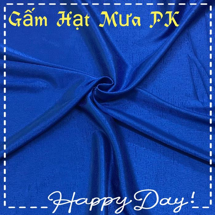 Gấm lụa cao cấp họa tiết - Gấm Hạt Mưa 14