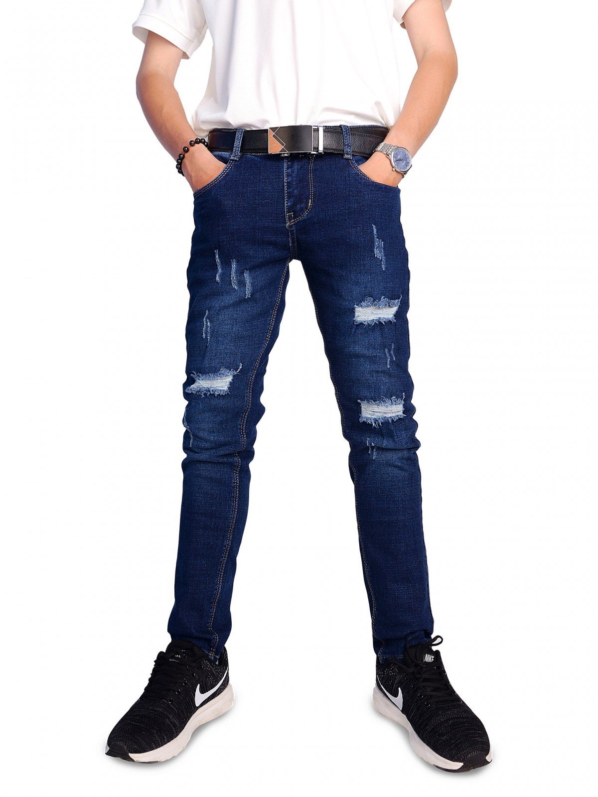 quần jeans lửng rách defining - NL0352 | thoitrangxitin.com