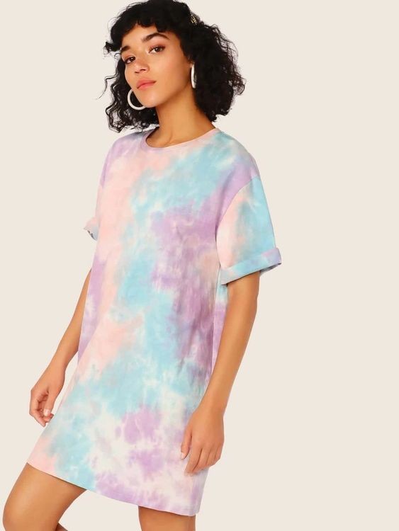 nhuộm áo thun tie dye pastel