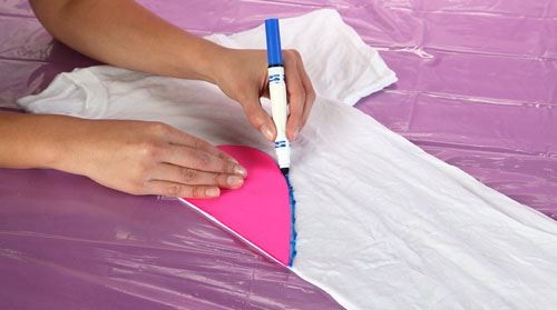 nhuộm tie dye hình trái tim